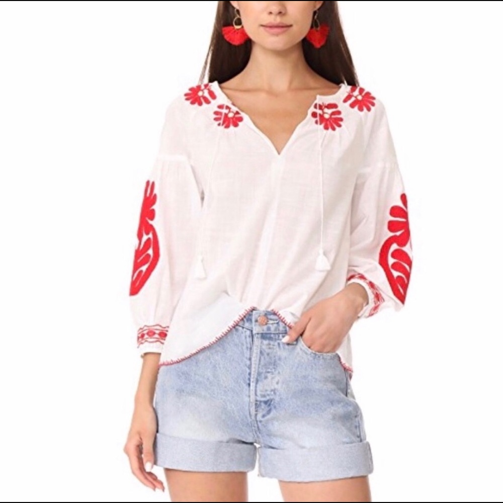 Madewell Embroidered Top